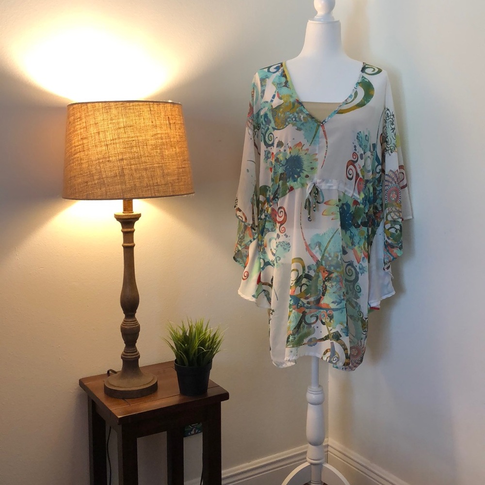 Over bathing suit dress One Size